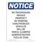 Signmission Sign, 14" H, 10" W, Rigid Plastic, No Trespassing Private Property Sign, Portrait, 1014-V-14977 OS-NS-P-1014-V-14977 - alternate 1